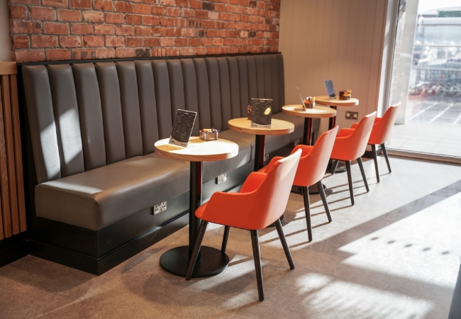 Seating at cafe