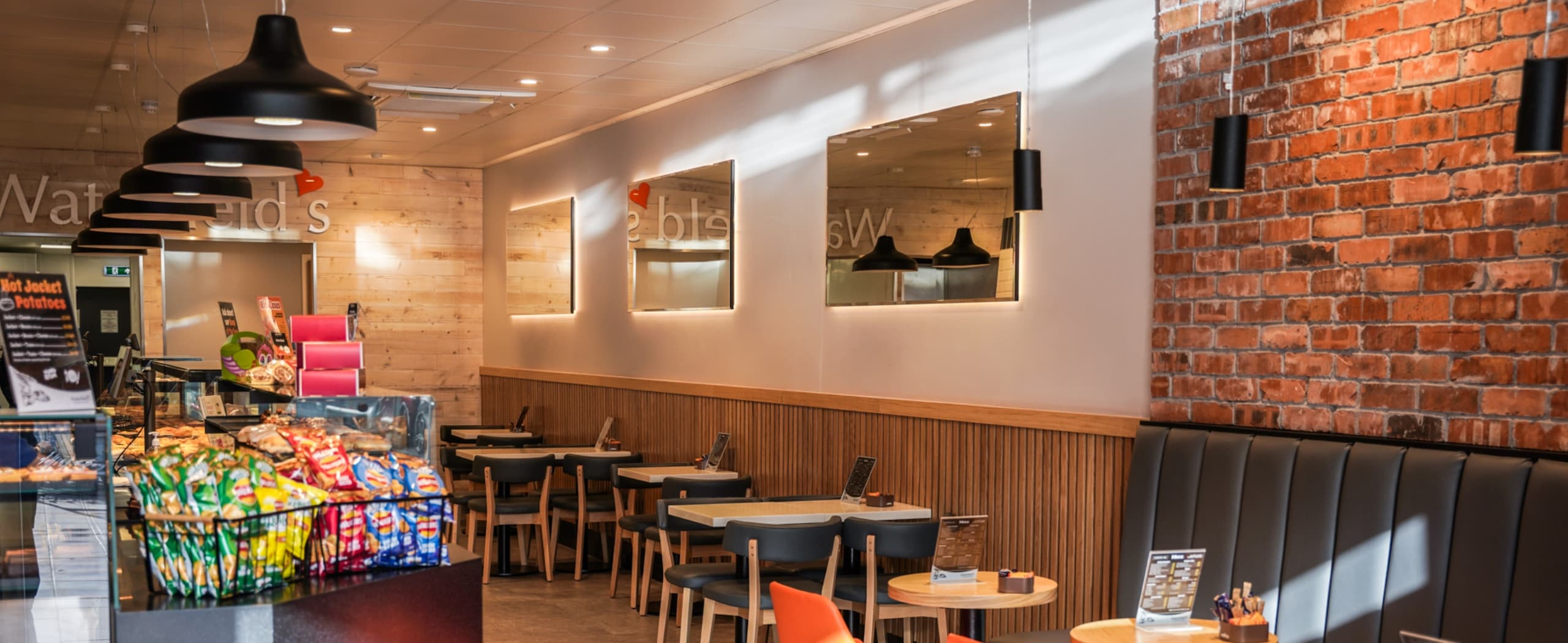 Waterfields seating and display counter