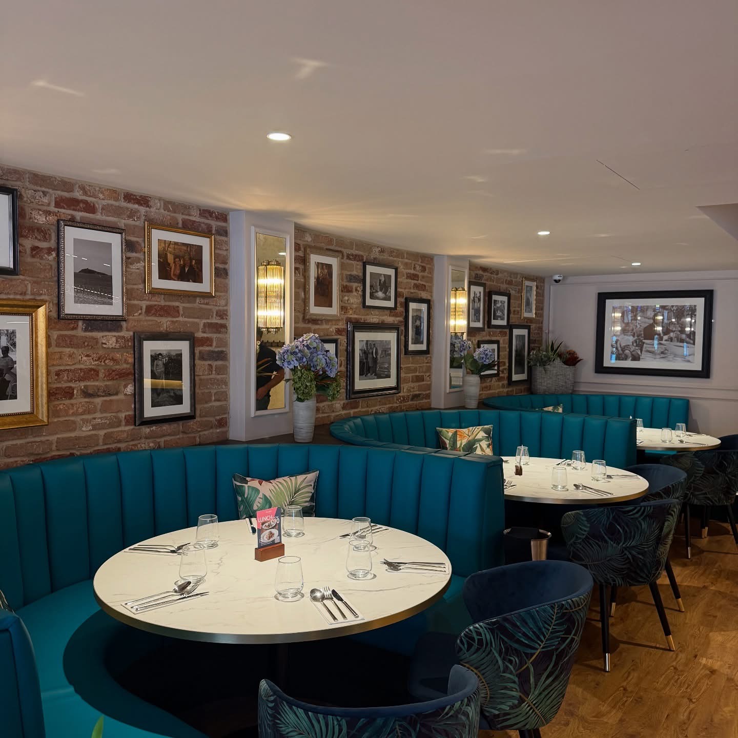 Restaurant seating booths