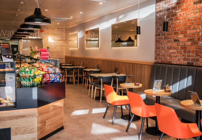 Waterfields interior and seating