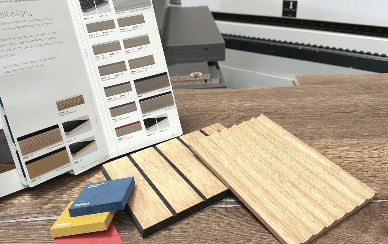 bespoke joinery panels on table