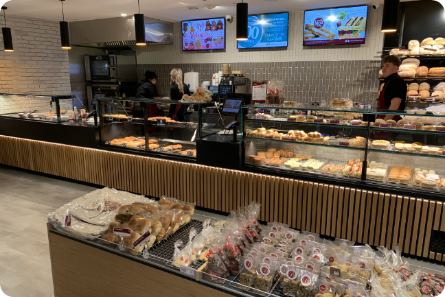 cafe and bakery interior